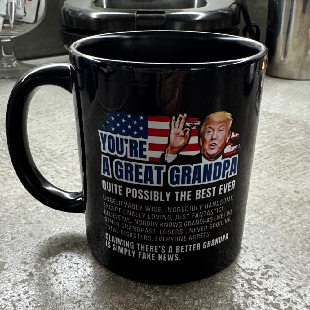 Black 'You're A Great Grandpa' Novelty Coffee Mug